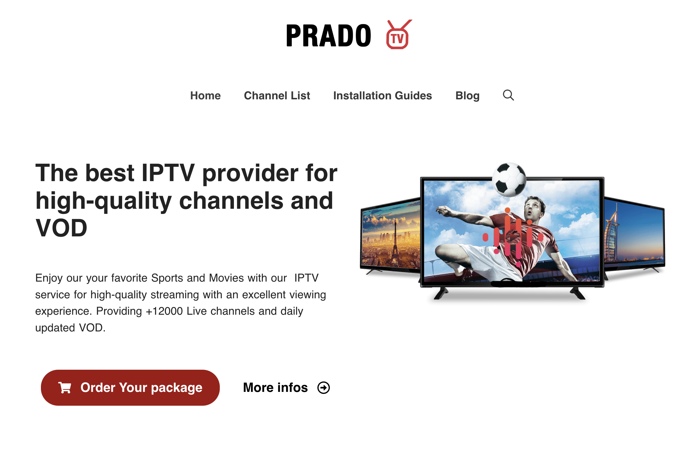 The best IPTV provider for high-quality channels and VOD
